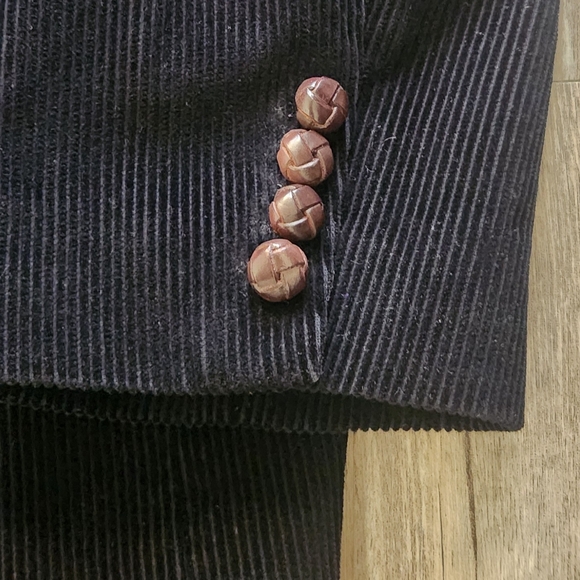 Lauren Ralph Lauren Sport Coat Mens 46L Black Corduroy Blazer Men's Black Blazer - Picture 5 of 11